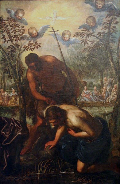 Domenico Tintoretto The Baptism of Christ